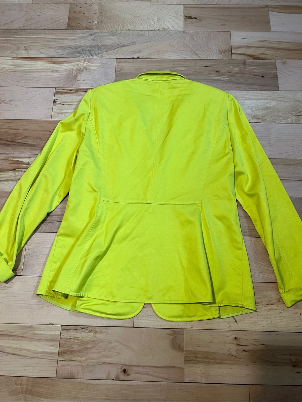 Luisa Cerano Bright Neon Yellow Women's Blazer Jacket - Picture 3 of 11